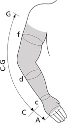 Рукав еластичний компресійний TONUS ELAST з напіврукавичкою 0403-02, зображення - 1